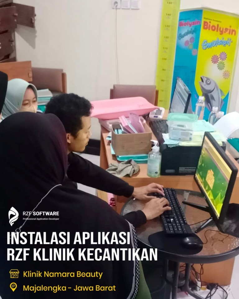 Instalasi Aplikasi Klinik Majalengka - Namara Beauty 